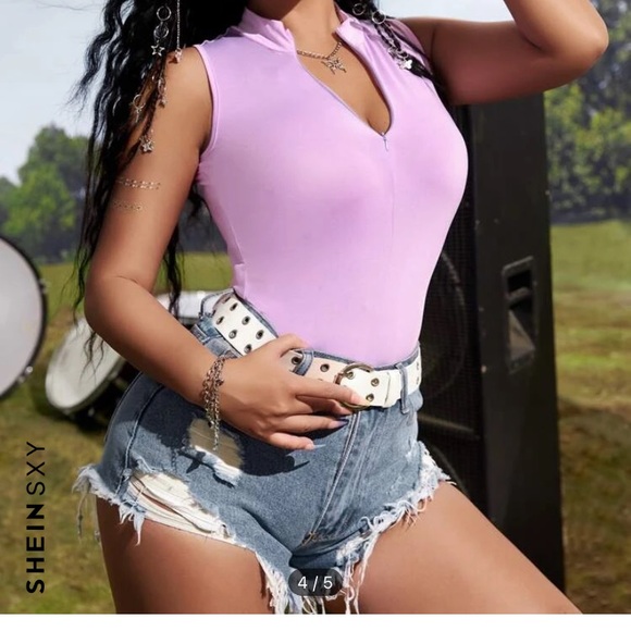 Purple Zipper Shirt - Picture 4 of 4